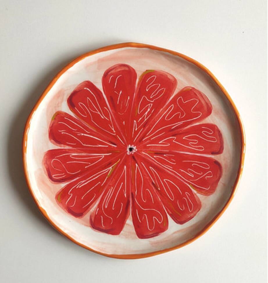 Plat pamplemousse rose 30 cm