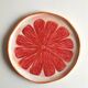 Plat pamplemousse rose 30 cm
