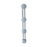 Porte manteaux métal vintage blanc 4 patères