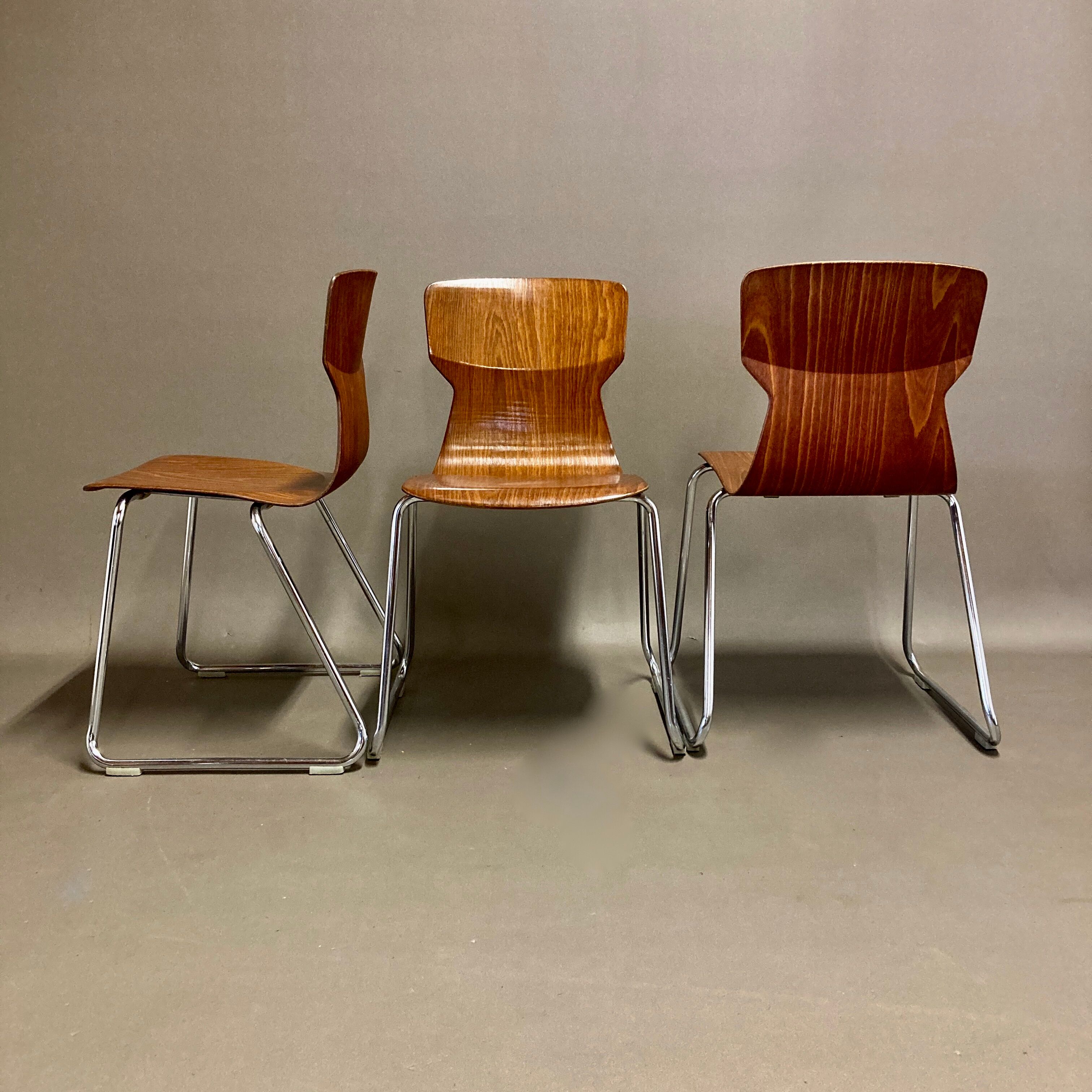 Set of 6 Pagwood chairs by Casala