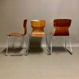 Set of 6 Pagwood chairs by Casala