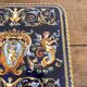 Coaster Earthenware Gien Renaissance Model Angel Cherub Putti Cobalt Blue