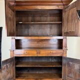 Buffet Deux Corps Empire period walnut and oak