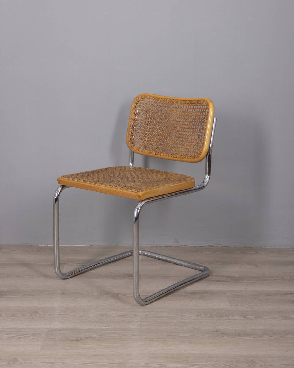 SET OF 4 VINTAGE CHAIRS FROM THE 1960S, CESCA MODEL, DESIGNED BY MARCEL BRE