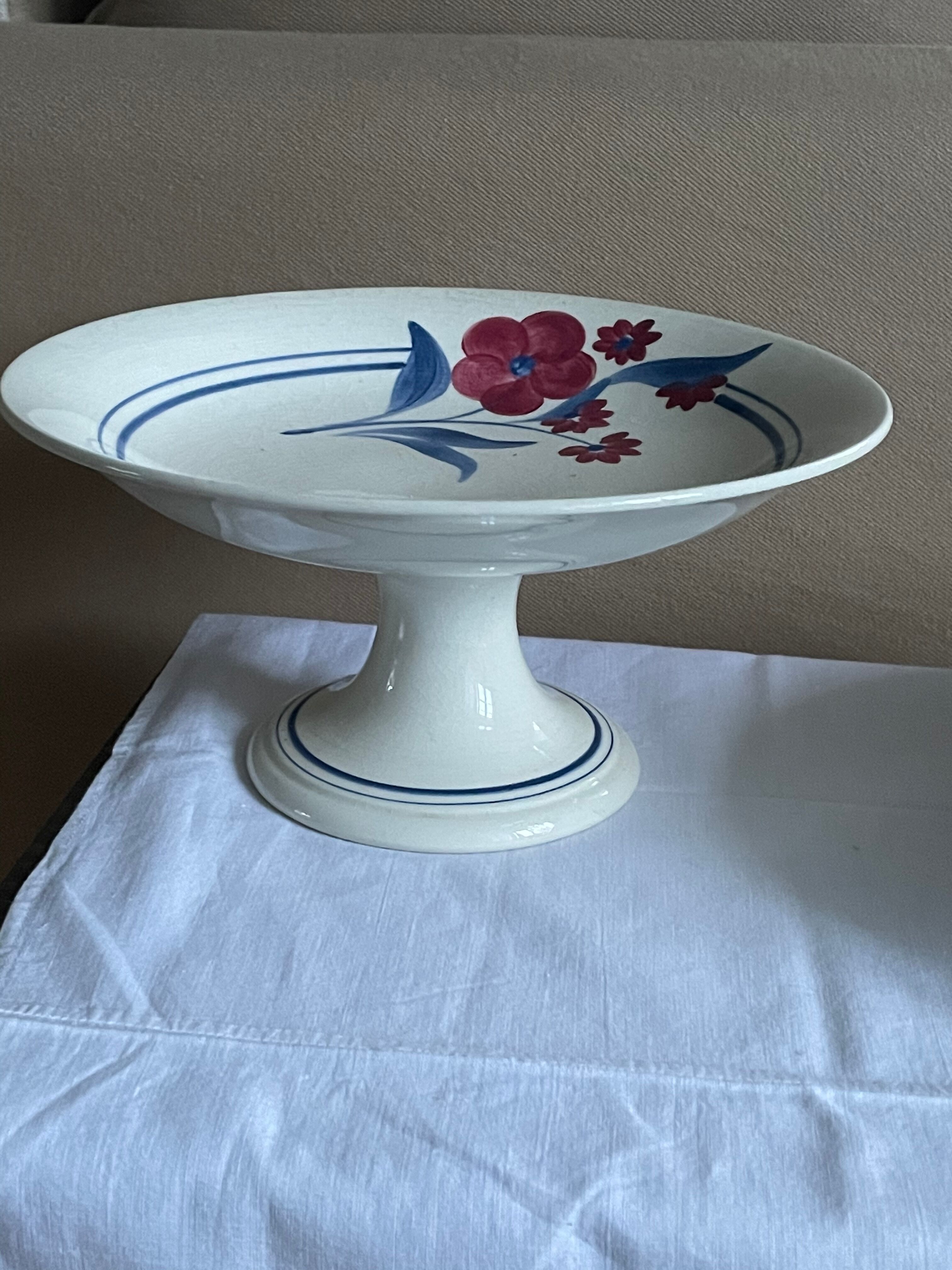 2 plates art' ́ ́ deco Gien pontoise