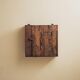 Mountain wall cabinet in solid pine, Folk Art, around 1900