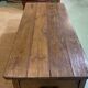 Table basse en châtaignier du XIXème à 3 tiroirs