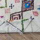 Handmade wool Berber rug 242 X 138 CM