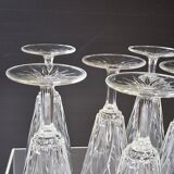 6 champagne flutes from VMC Reims in very good condition.