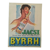 A paper advertisement Jacsi rum