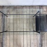 Metal and glass coffee table gérard guermomprez 1956