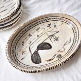 Rare ceramic service Bernardo Zaldizar