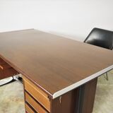 Desk and two chairs by Fantoni, 1960, set of 3