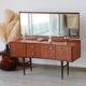 Coiffeuse vintage mid-century en teck (Meredew)