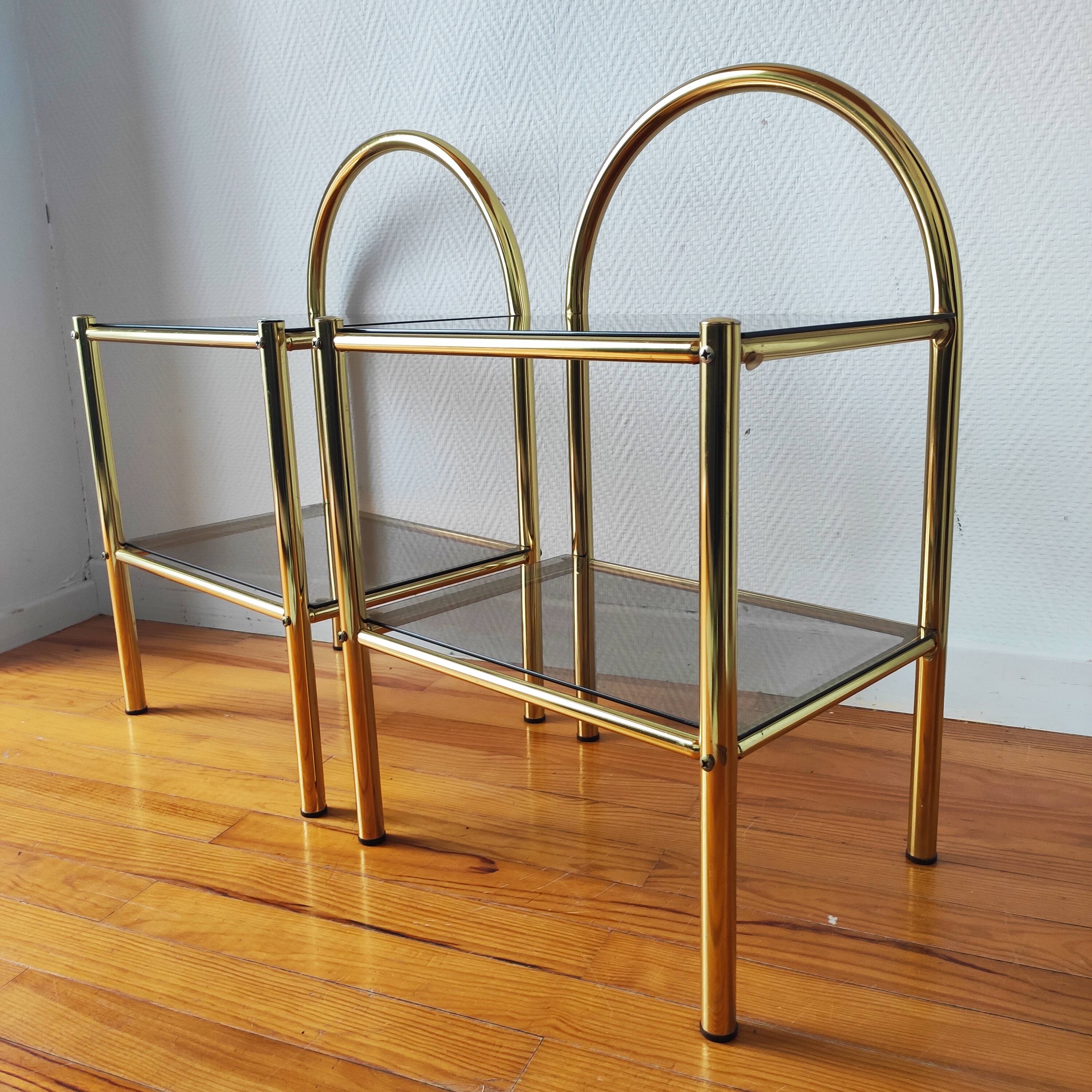 Pair of vintage bedside tables 1970