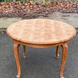 Renovated Louis XV dining table in cherry wood from the 20th century, 210cm.