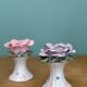 Set of 6 vintage ceramic candle holders