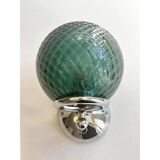 Set of Two Contemporary Green "Ballotton" Murano Glass Wall Sconces