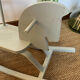 Vintage wooden rocking horse in its patina