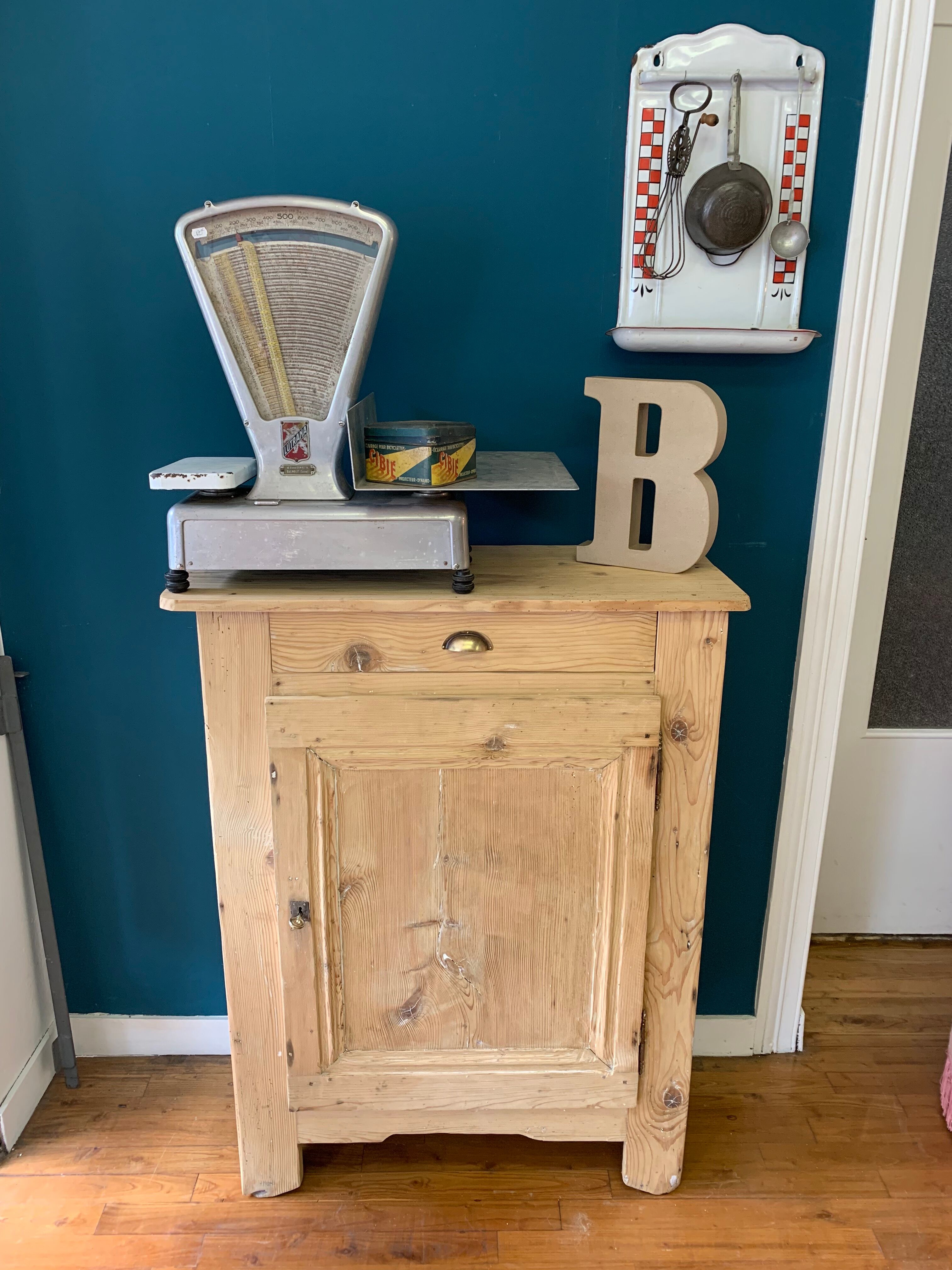 Old weathered wooden jam maker