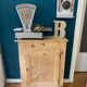 Old weathered wooden jam maker