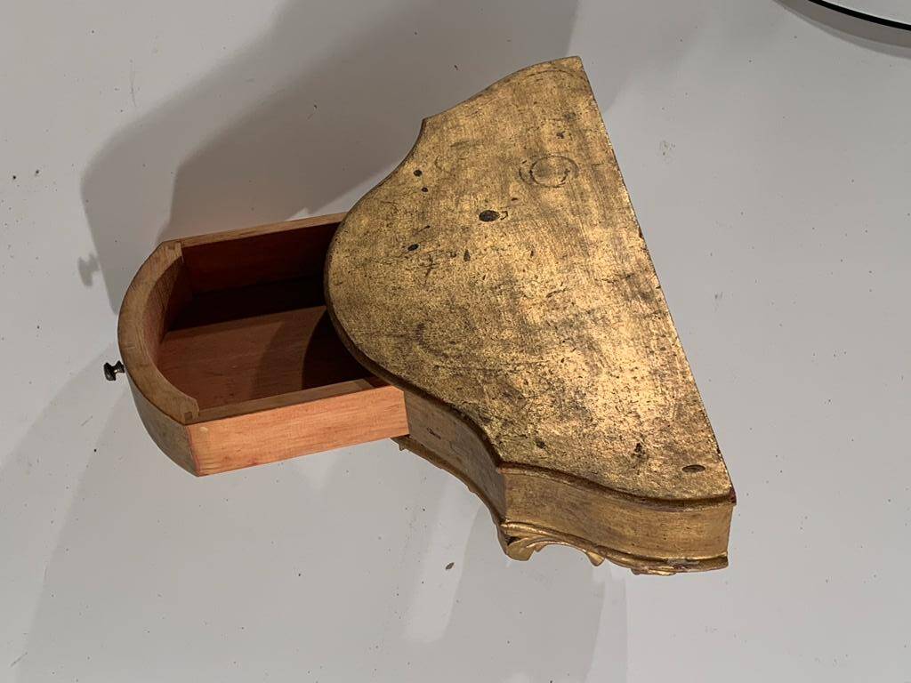 gilded wood console