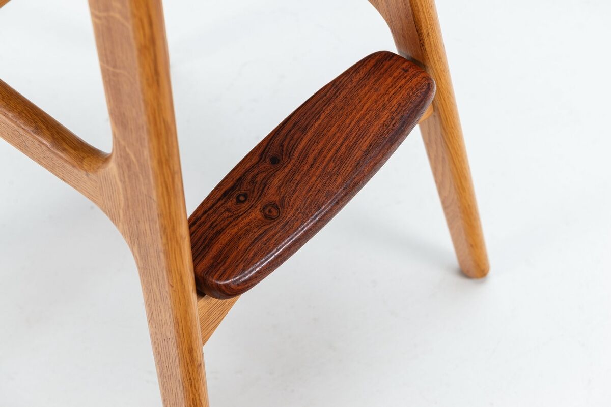 Erik Buch set of four “OD61” bar stools Oddense Mobler Denmark 1965