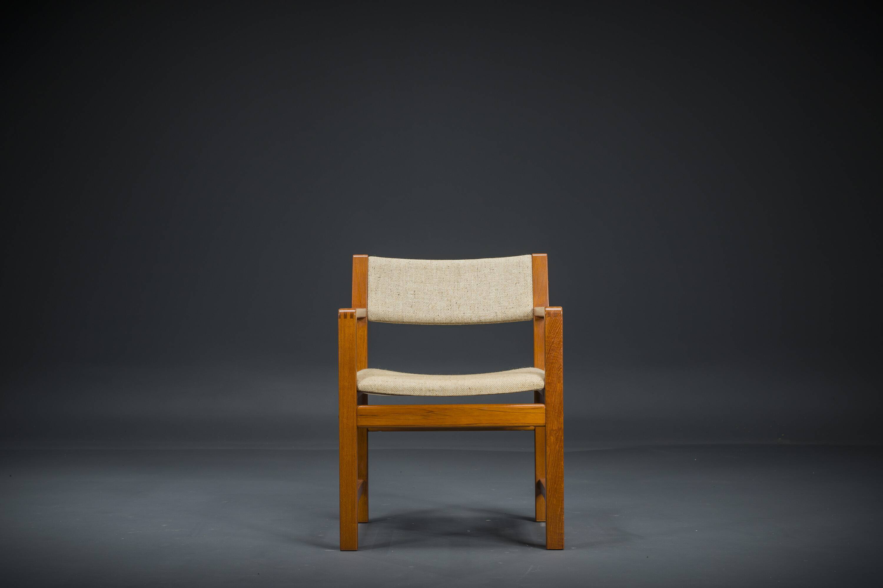 Mid-Century Armchair Teak and Woole, 1960s