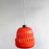 Vintage Czechoslovak Glass Hanging Lamp By Osvětlovací Sklo, 1970s