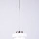 Art Deco Chandelier in Chrome-Plated Steel and Opaline Glass, Czech, 1920s