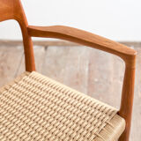 Paire de chaises de salle à manger modèle 57 par Niels O. Møller en teck