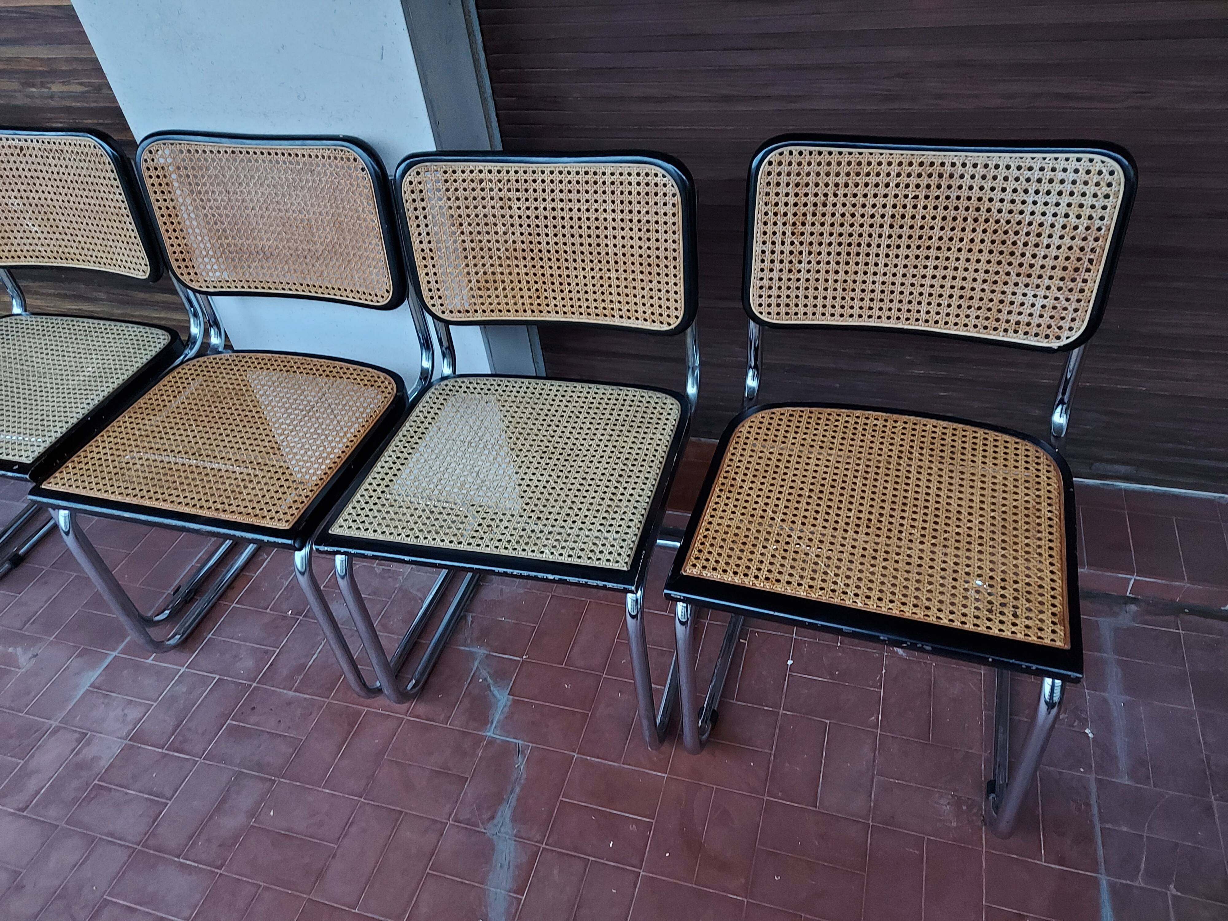 Set of 5 chairs Marcel Breuer B32