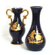 Duo of porcelain vases Limoges Castel