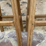 Tabouret chêne paille