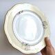 Round vintage plate L'Amandinoise model Paola cream and white flowers