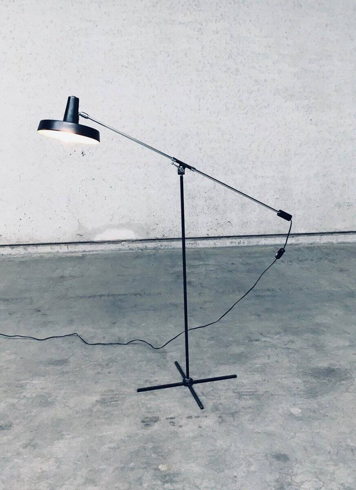 Mid-Century Modern Counterbalance Floor Lamp by Boulanger, Belgium, 1960s
