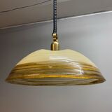 Duża okrągła lampa wisząca regulowana vintage italy 60'