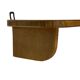 Vintage wooden wall shelve rack bookshelf in wood minimalist