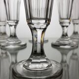 6 Champagne flutes in Baccarat crystal - XIXth