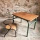 Ensemble bureau et chaise d’écolier vintage – Mobilier scolaire industriel