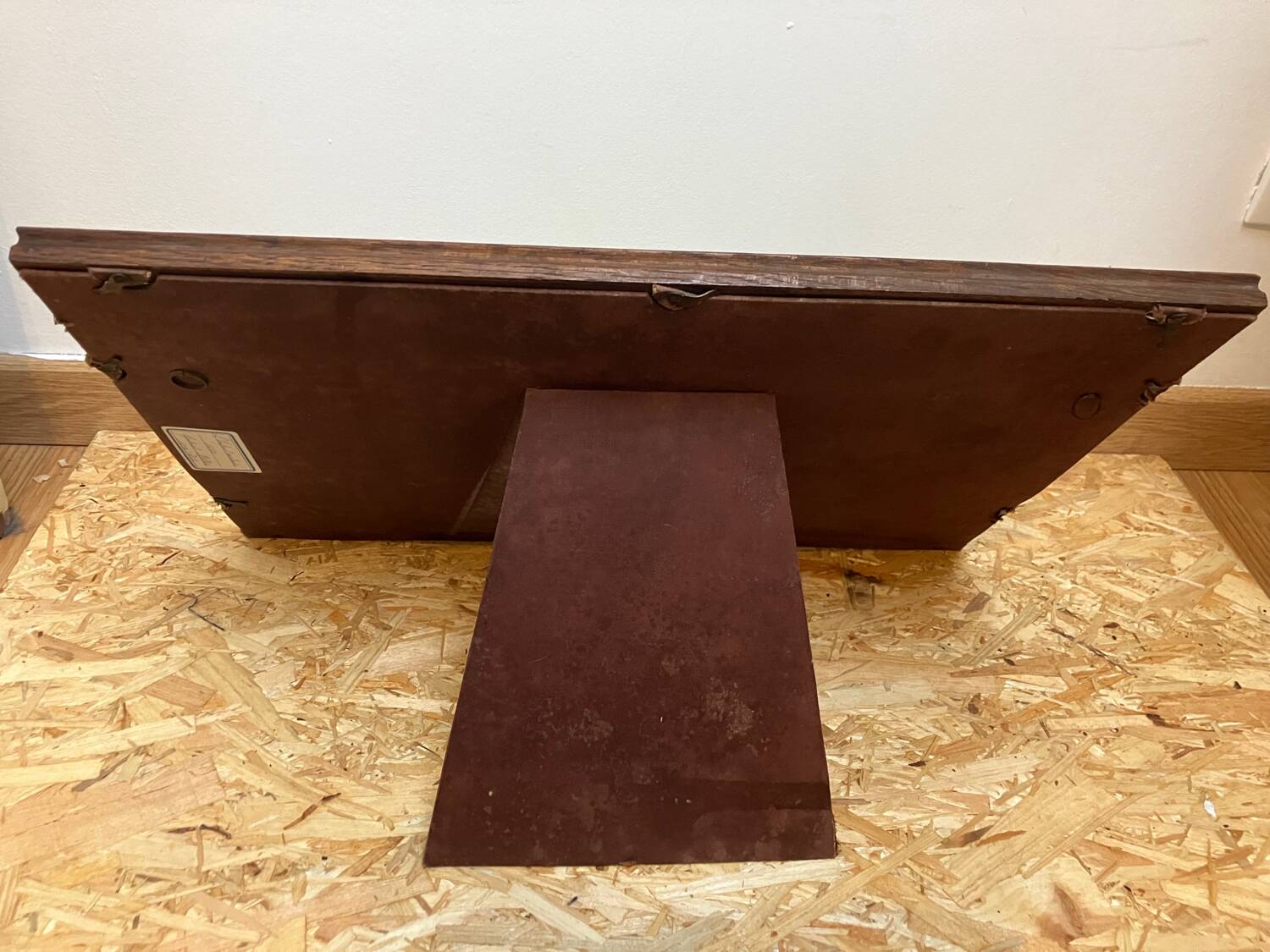 Carved wood photo frame