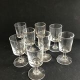 8 glasses with old port