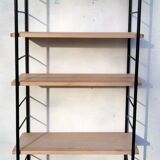 Large String shelf with wooden ladders and metal.