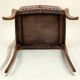 Antique Louis XV Style Bedside Table - Wood & Leather