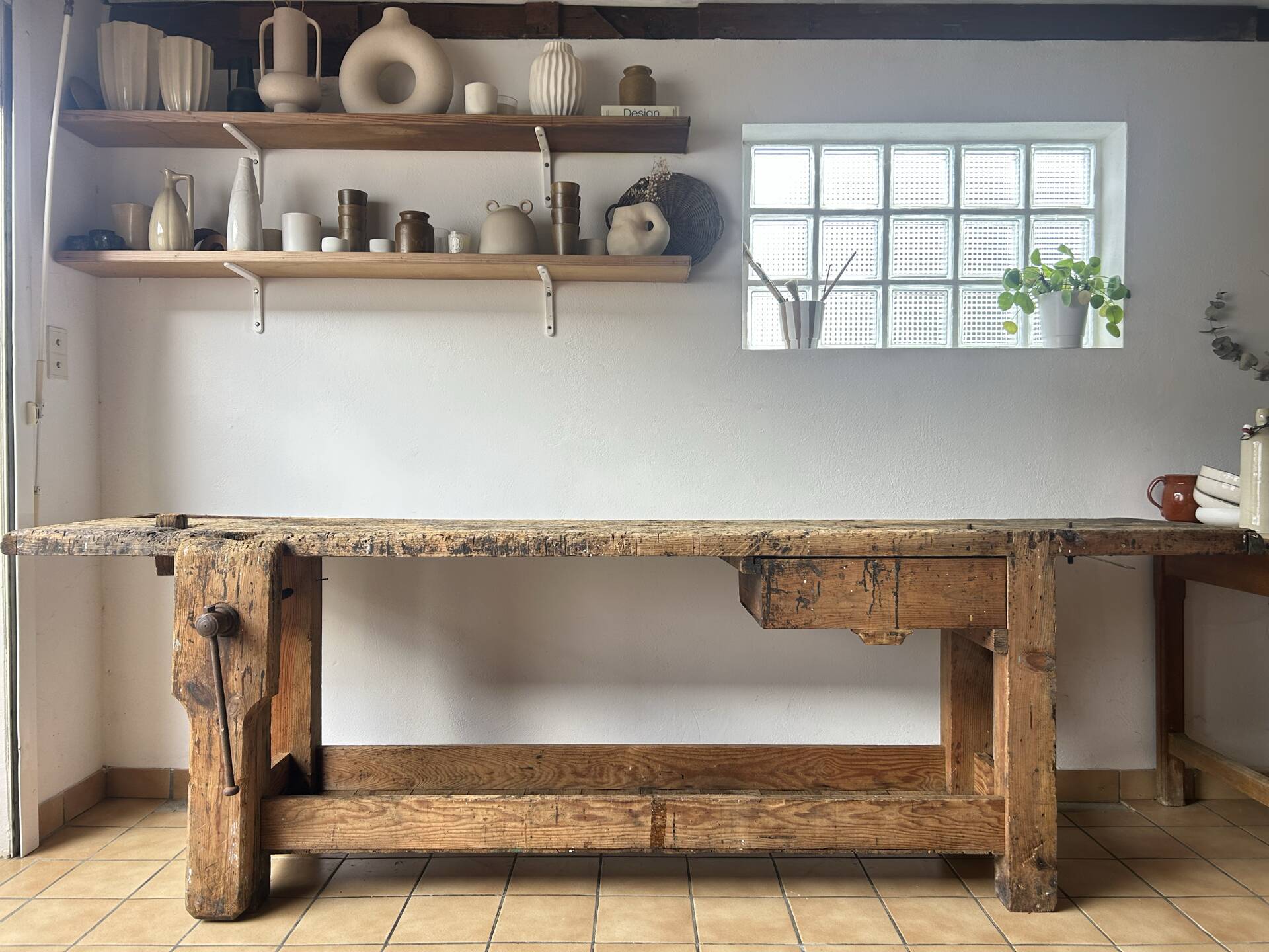 Old carpenter's workbench