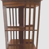 Mahogany revolving bookcase with inlaid top 20th century