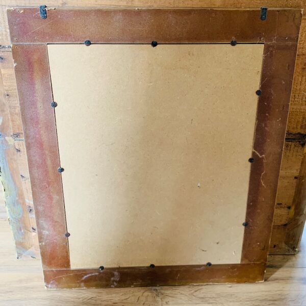 Miroir bois et cannage 60x75cm