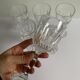 6 crystal wine glasses