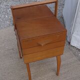 Small worker wood box sewing book