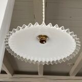 Opaline pendant lamp